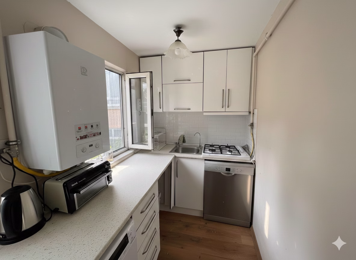 Gümüssuyu Airbnb Ruhsatlı Boğaz Manzaralı Satılık Ferah Daire · Mutfak ve ekipmanlar · fotoğraf 2